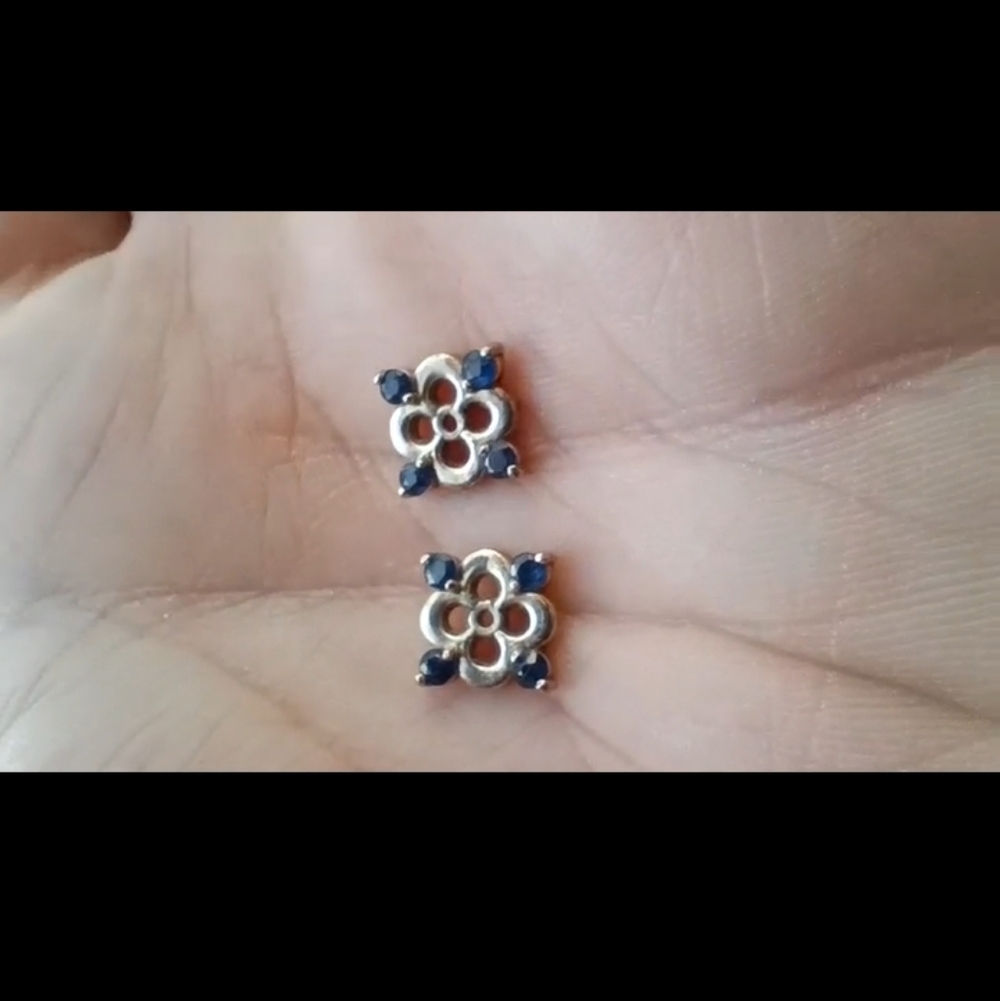 14k Sapphire Earring Jackets